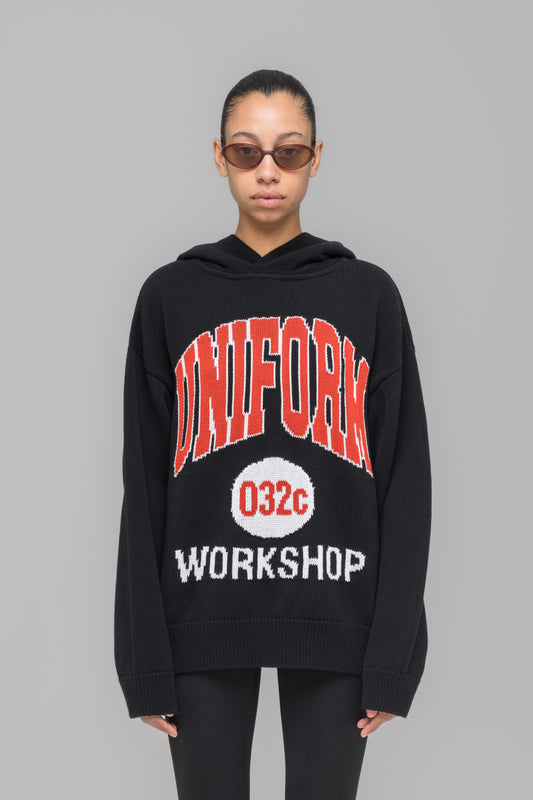 "LUCKY STRIKE" HOODED KNIT