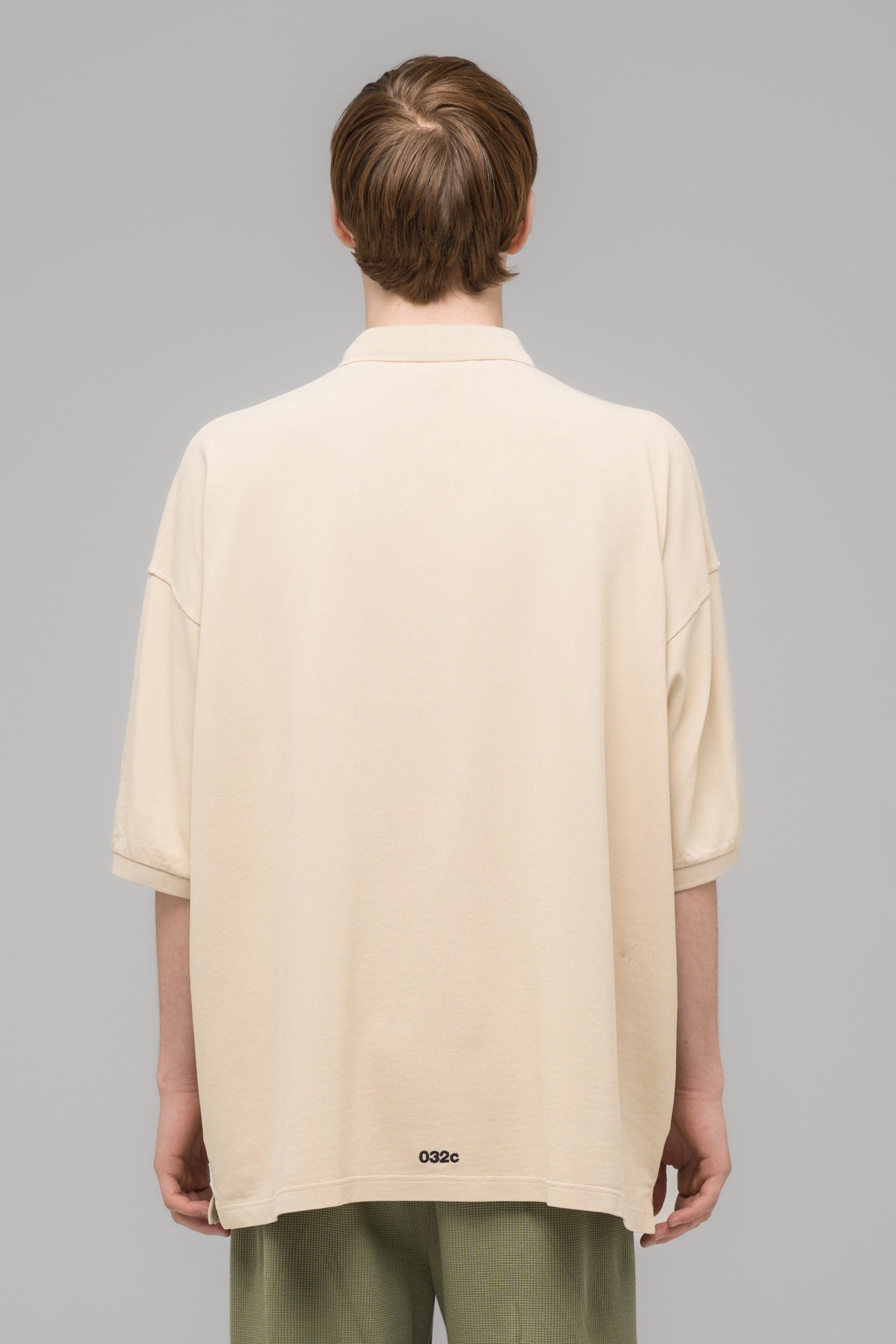 "FAINTING CROSS" OVERSIZED POLO SHIRT