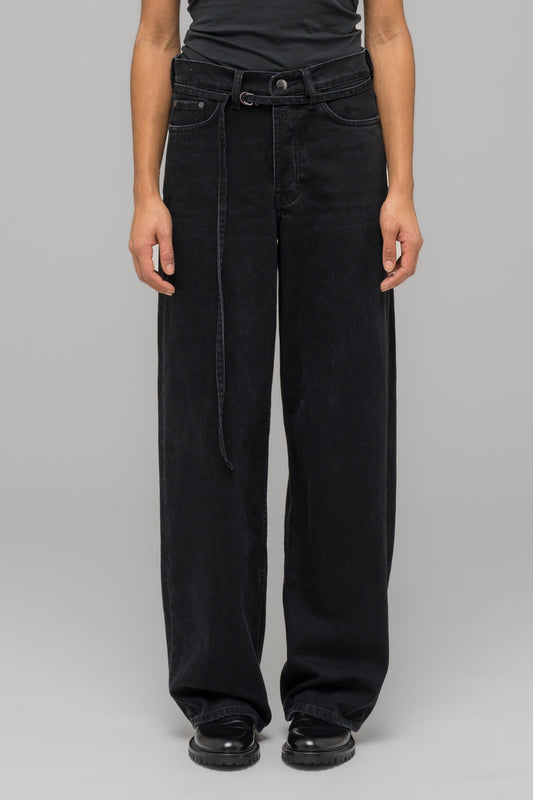 "DOWN TO EARTH" WIDE LEG JEAN