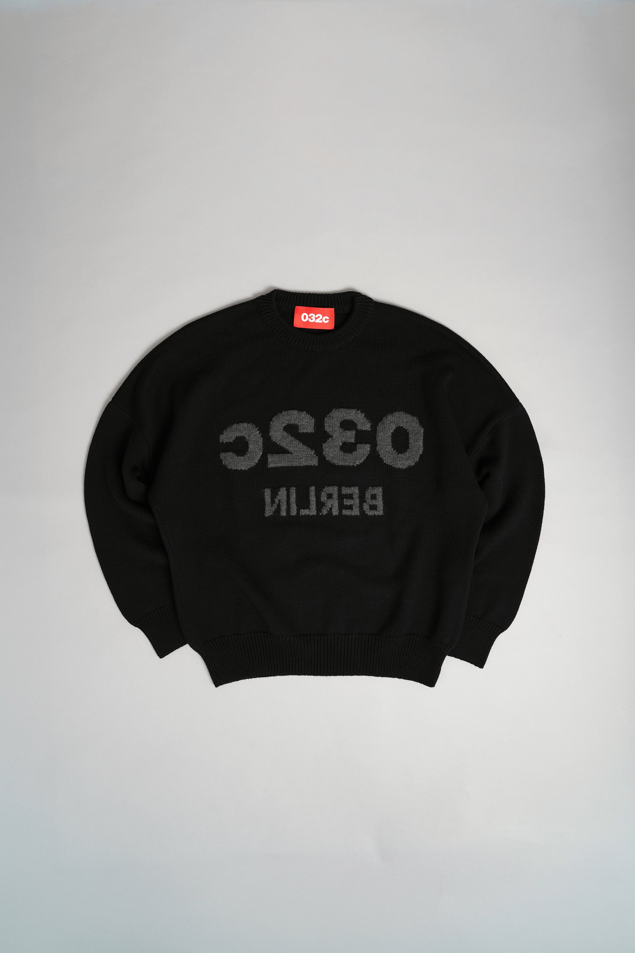 "SELFIE" SWEATER BLACK/BLACK MELANGE