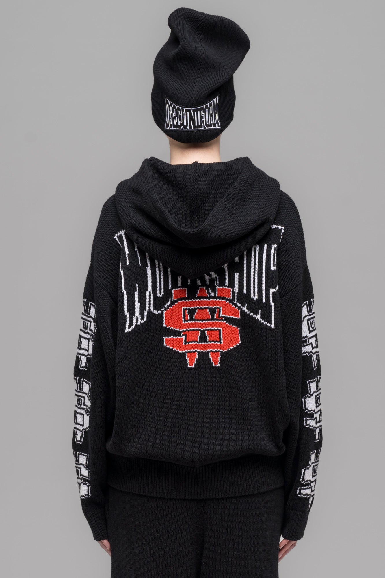 "ONE DOLLAR BILL" KNIT HOODIE - 032c