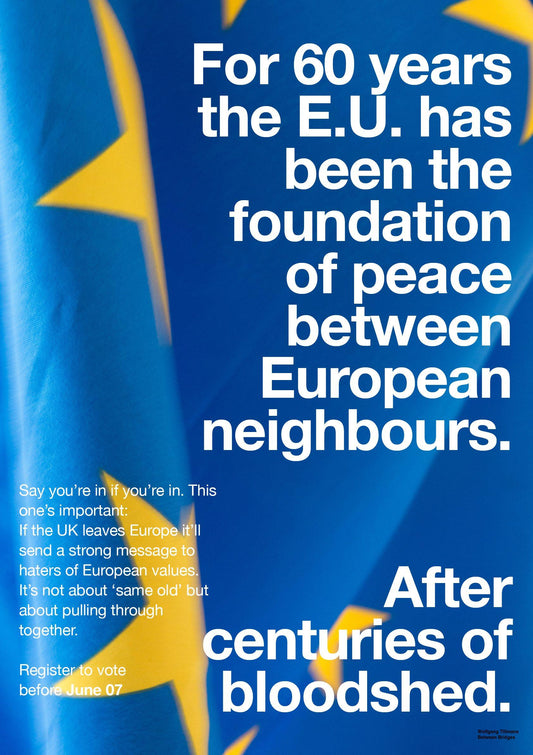 WOLFGANG TILLMANS launches impassioned defence of the European Union