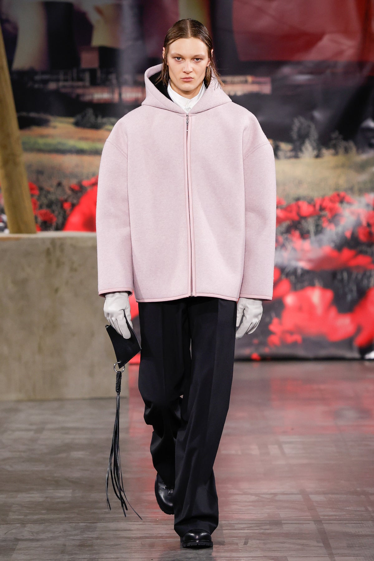 WIDE LEG SUIT TROUSSERS
