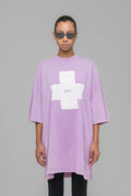 "POINT ZERO" OVERSIZED T-SHIRT FADED PINK