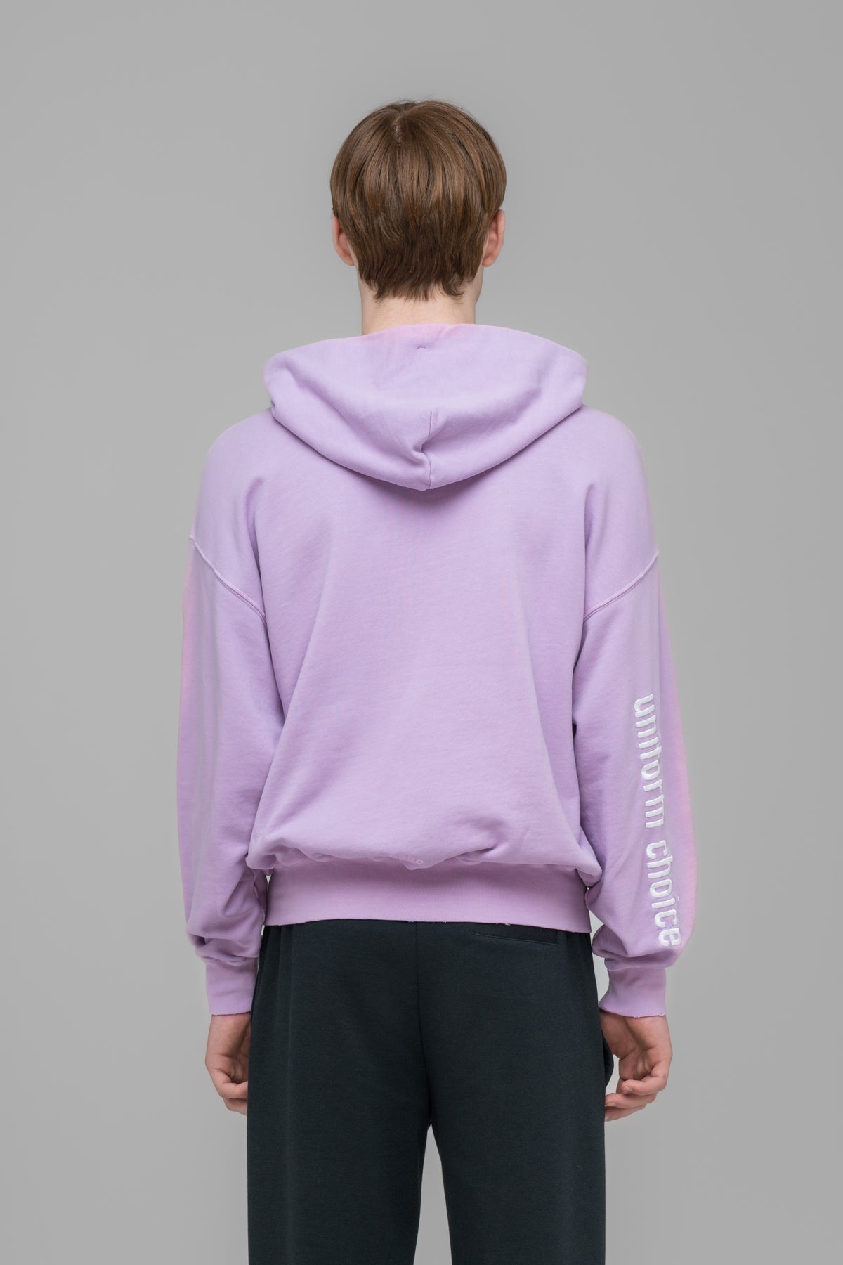 "ROUTINE" ZIP HOODIE FADED PINK