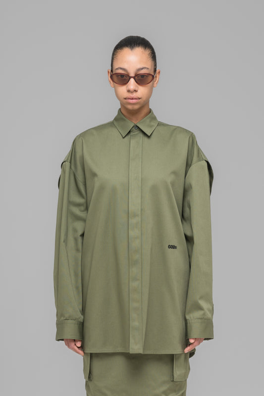 "STEAMING OPTIONAL" OVERSIZED SHIRT