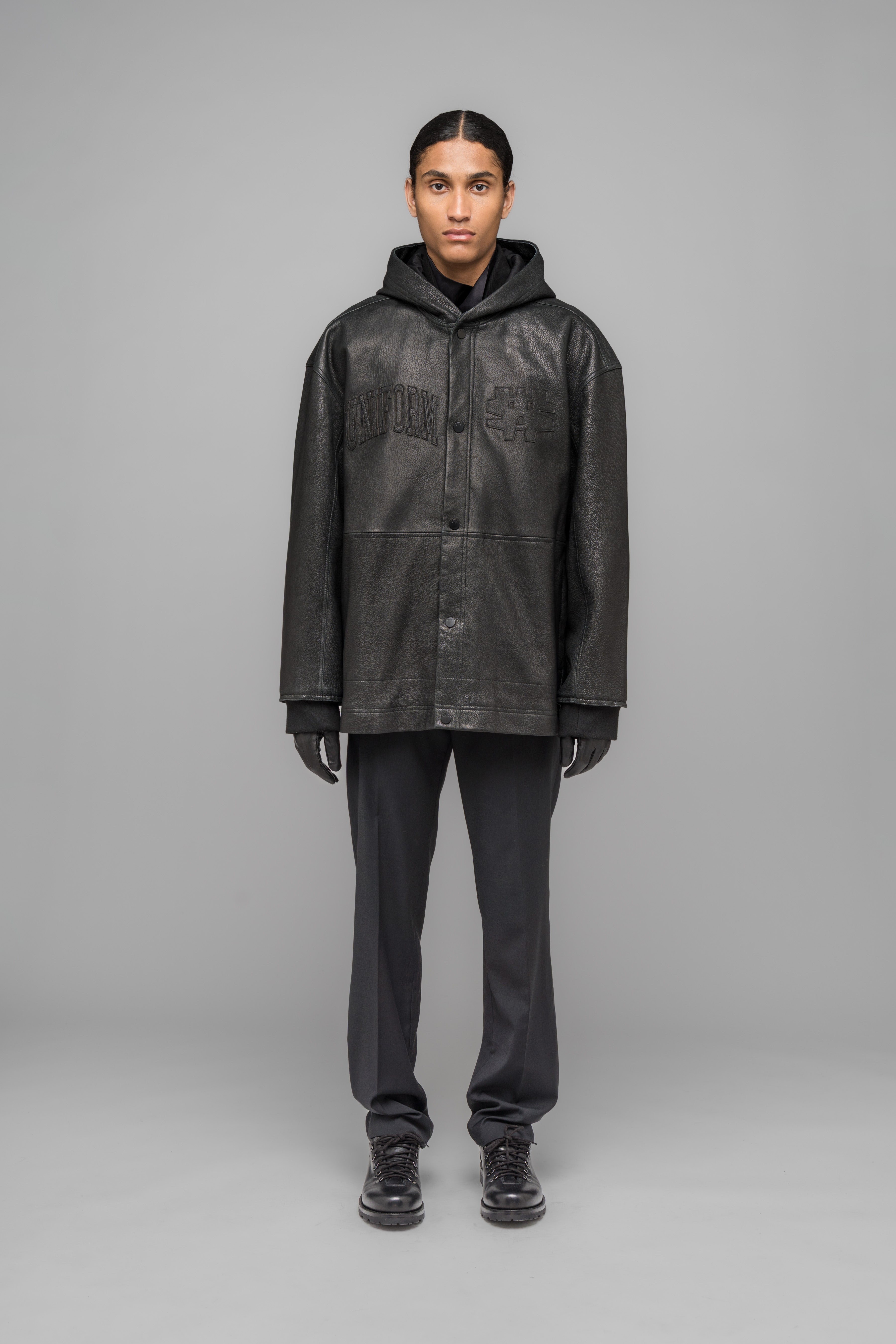 LEATHER COACH JACKET