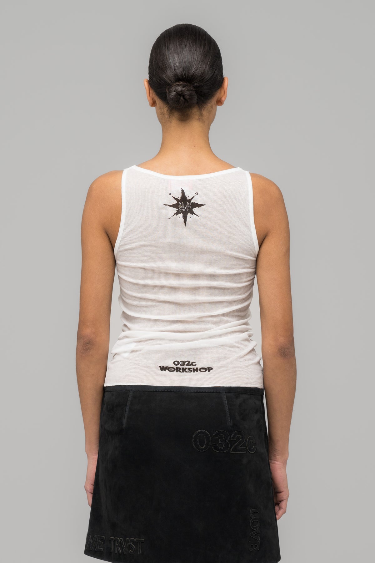 "BLACK SUN" FINE RIB TANK TOP