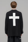 "FAINTING CROSS" OVERSIZED LONGSLEEVE
