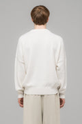 "SELFIE" SWEATER WHITE/BLACK