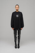 "FAINTING CROSS" OVERSIZED LONGSLEEVE