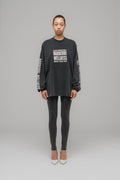 "HARDCORE WELLNESS" OVERSIZED LONGSLEEVE
