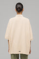 "FAINTING CROSS" OVERSIZED POLO SHIRT
