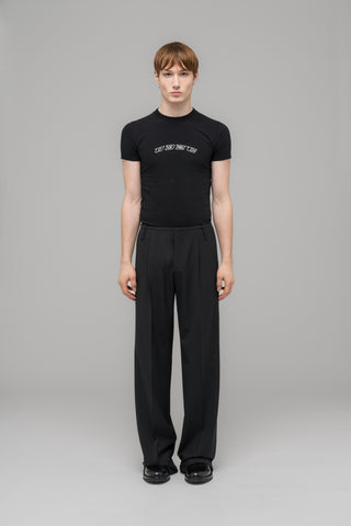 WIDE LEG SUIT TROUSSERS