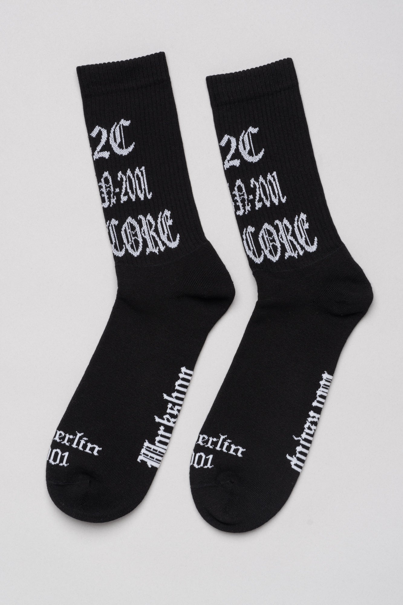"HARDCORE SINCE 2001" SOCKS