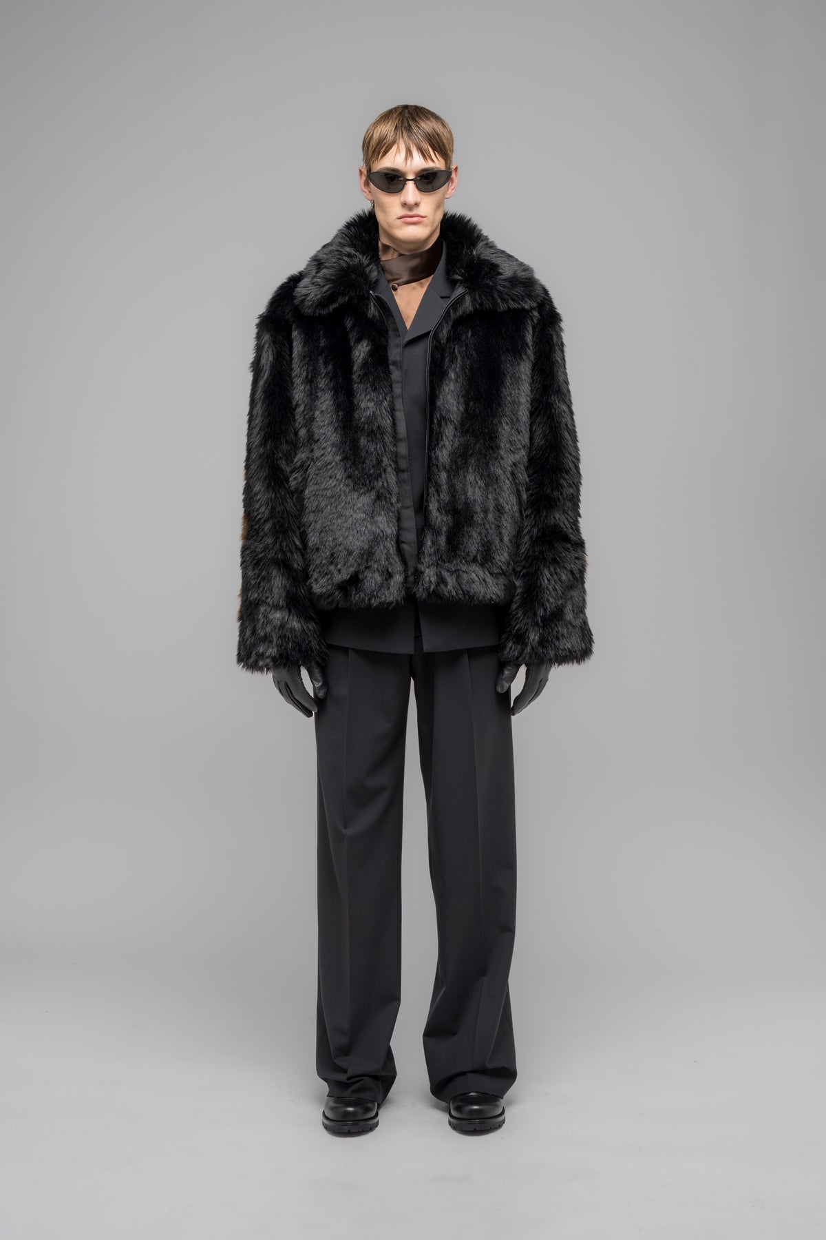 "MUDDY" FAUX FUR BLOUSON