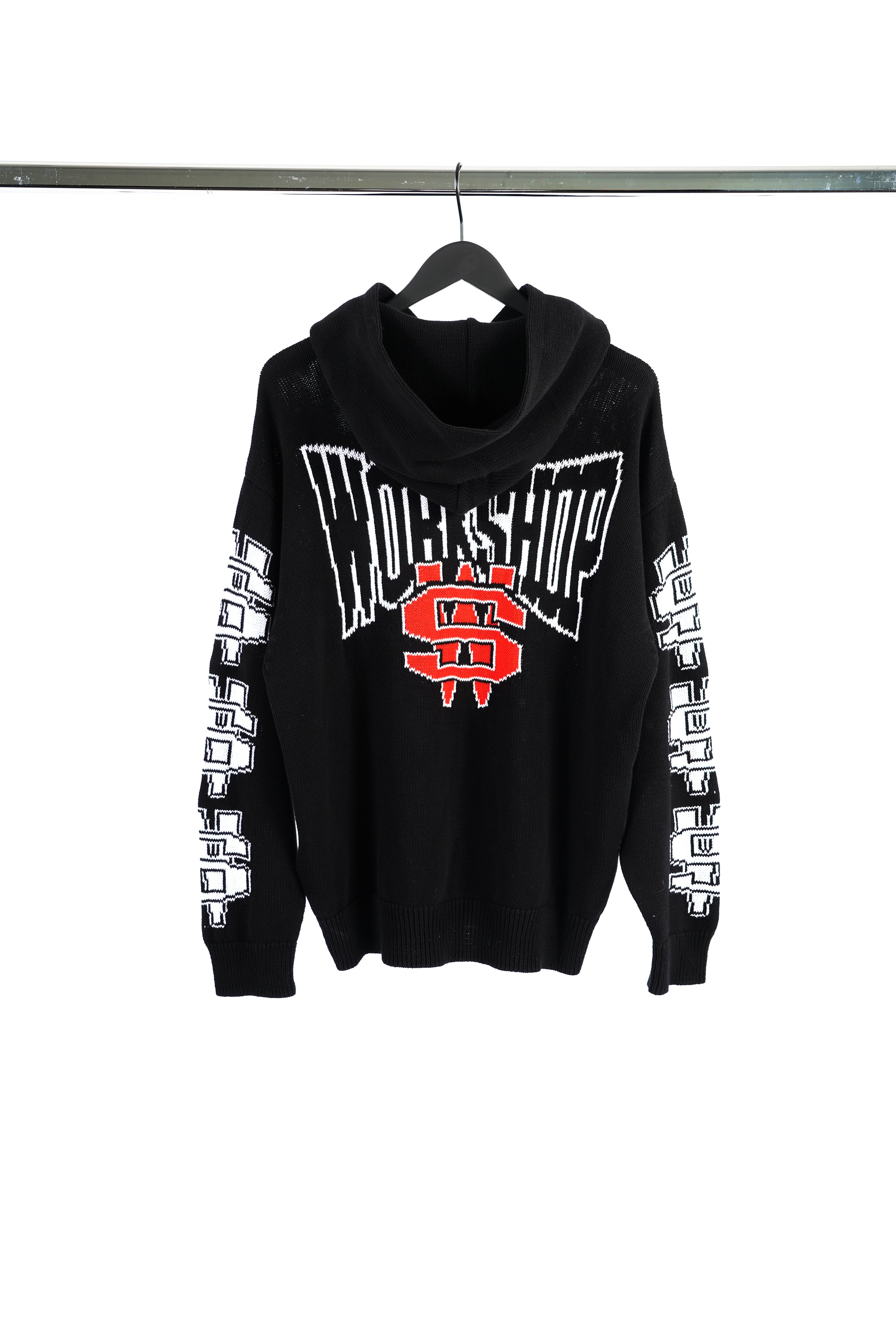 "ONE DOLLAR BILL" KNIT HOODIE