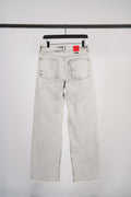 "DOWN TO EARTH" WIDE LEG JEAN WASHED GREY