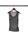 "FRACTURED" SLEEVELESS TOP