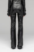 "TRAPEZE" WOVEN STRETCH SUIT TROUSERS IN LUSTER