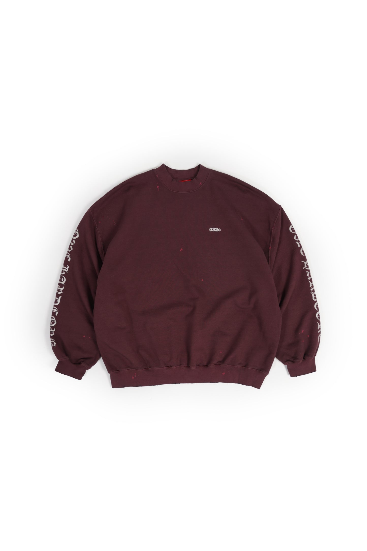 "HARDCORE SINCE 2001" OVERSIZED CREWNECK - 032c