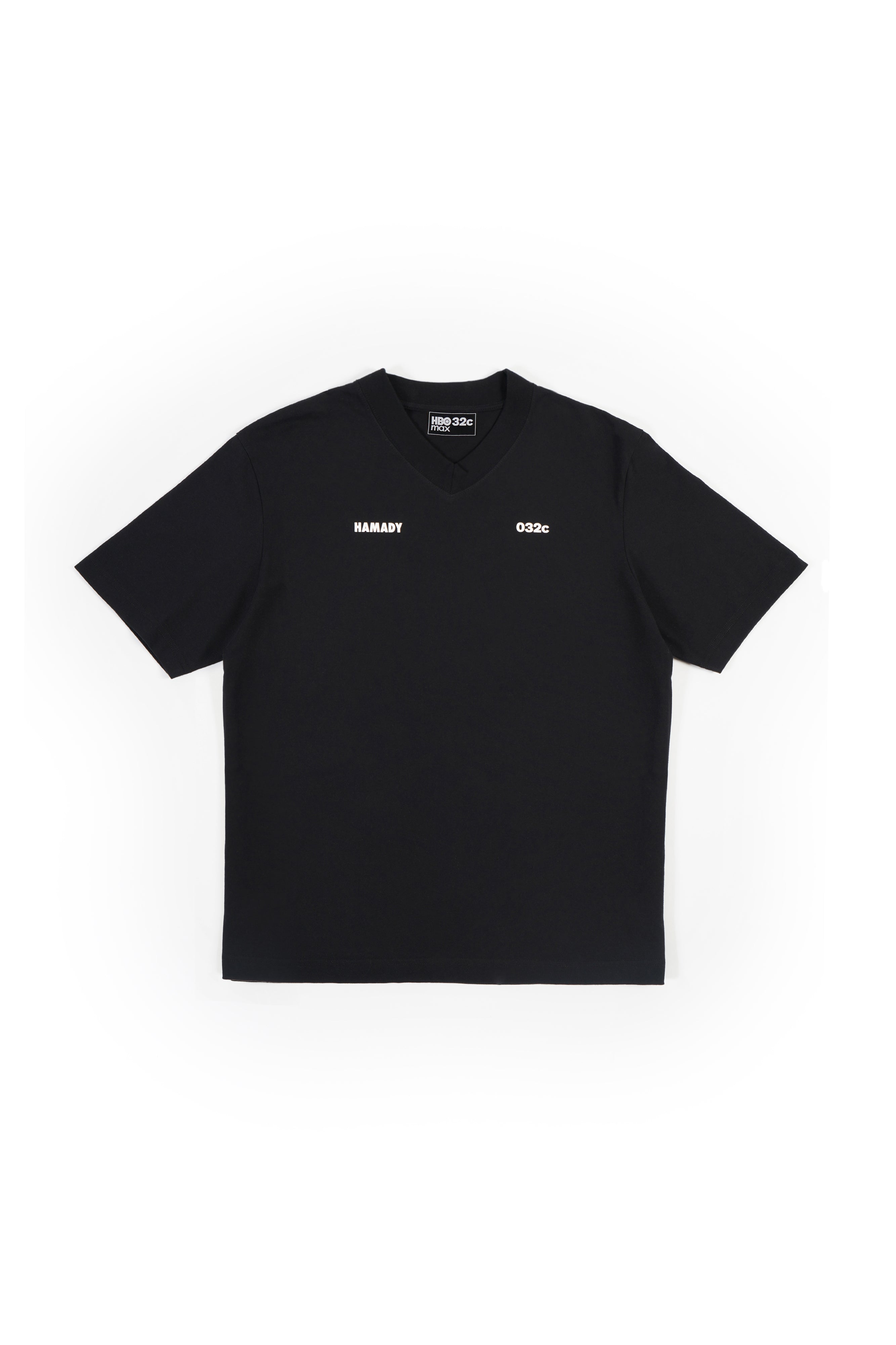 “4BZ4” V-NECK T-SHIRT BLACK