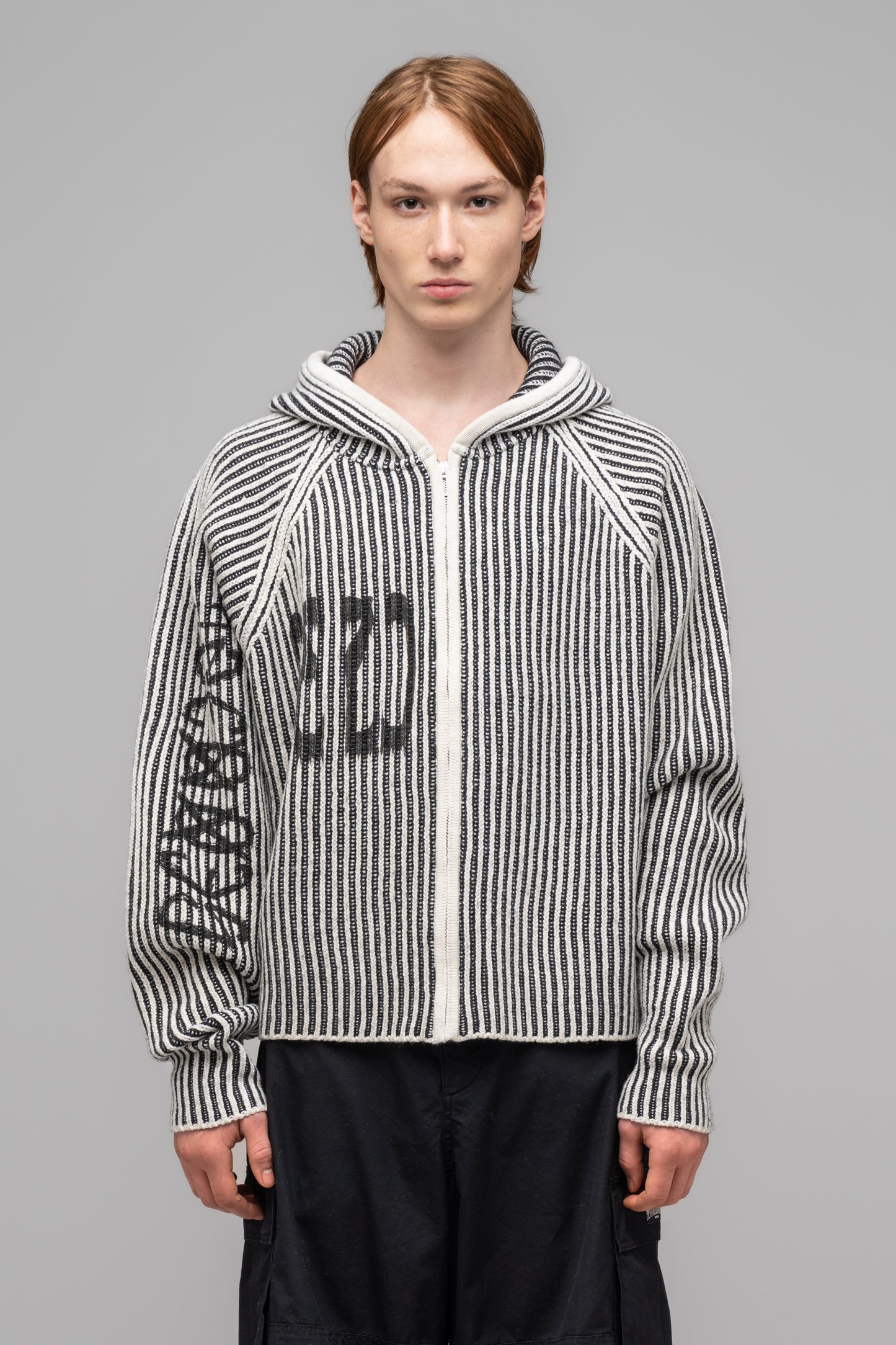 "CRUSADER" HOODED KNIT