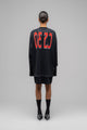"GAME" LAYERED MESH SHIRT DRESS