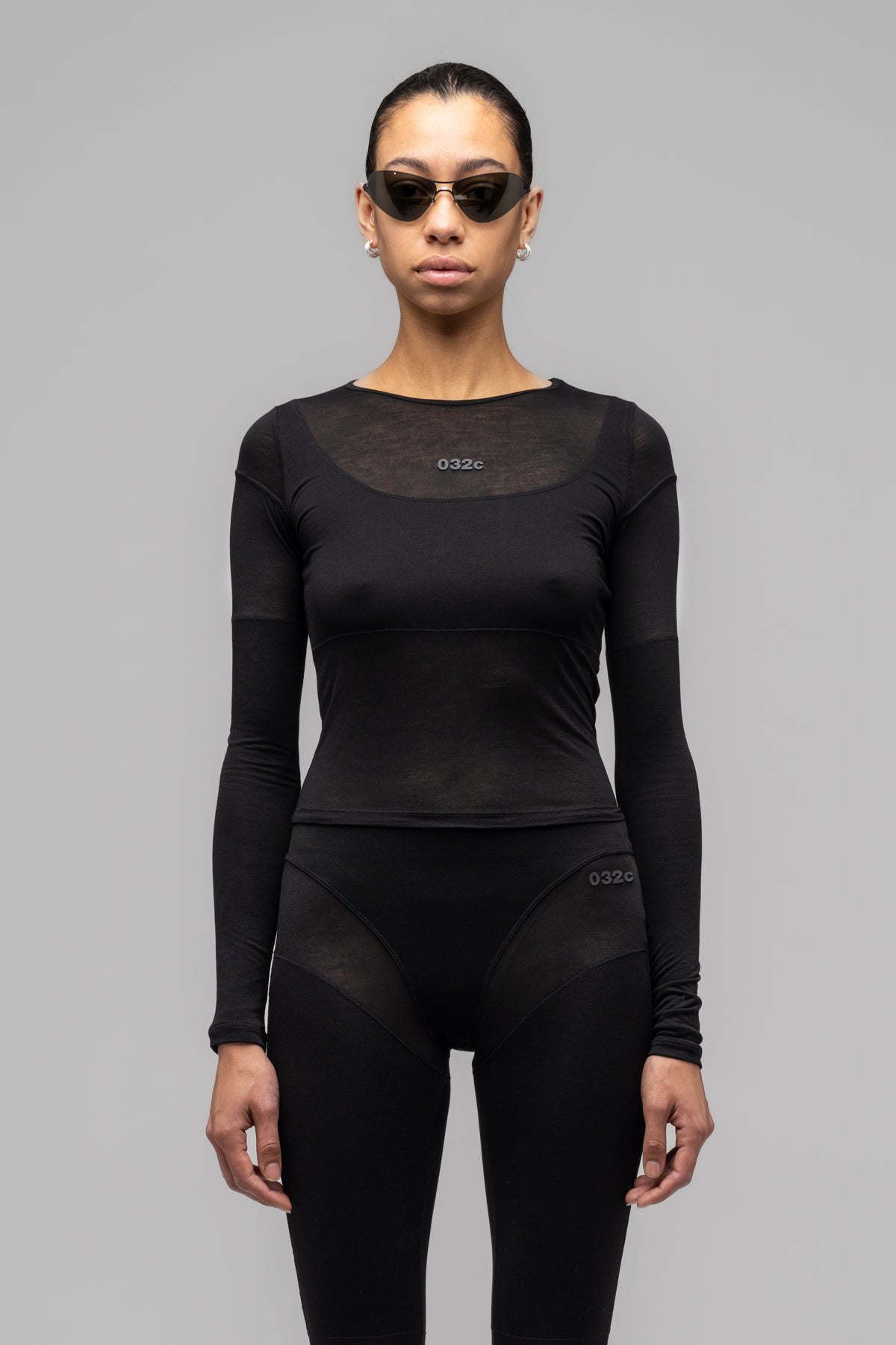 "PILATES MOM" LAYERED FITTED LONGSLEEVE