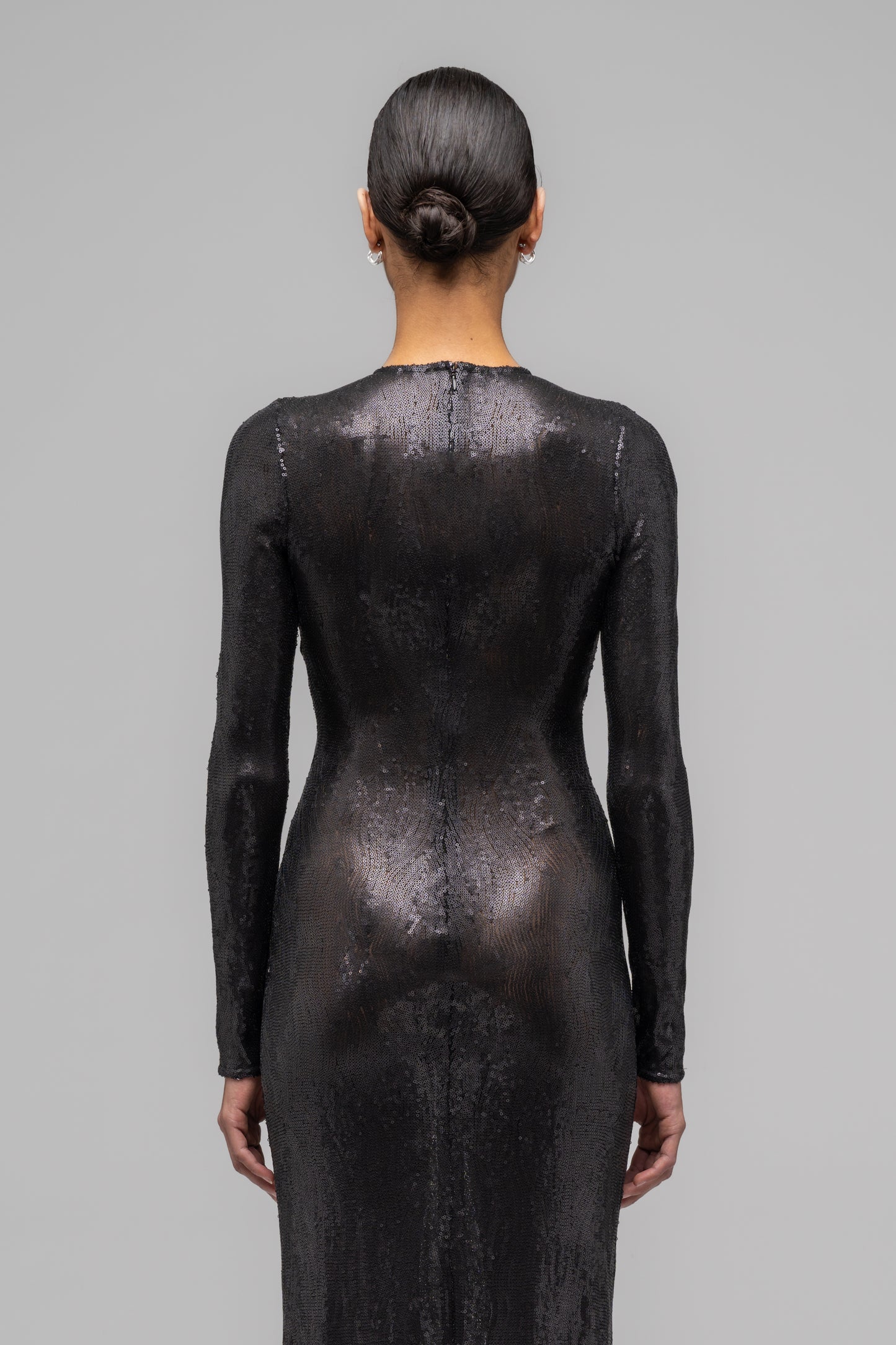 "IRENE" SEQUINNED EVENING DRESS