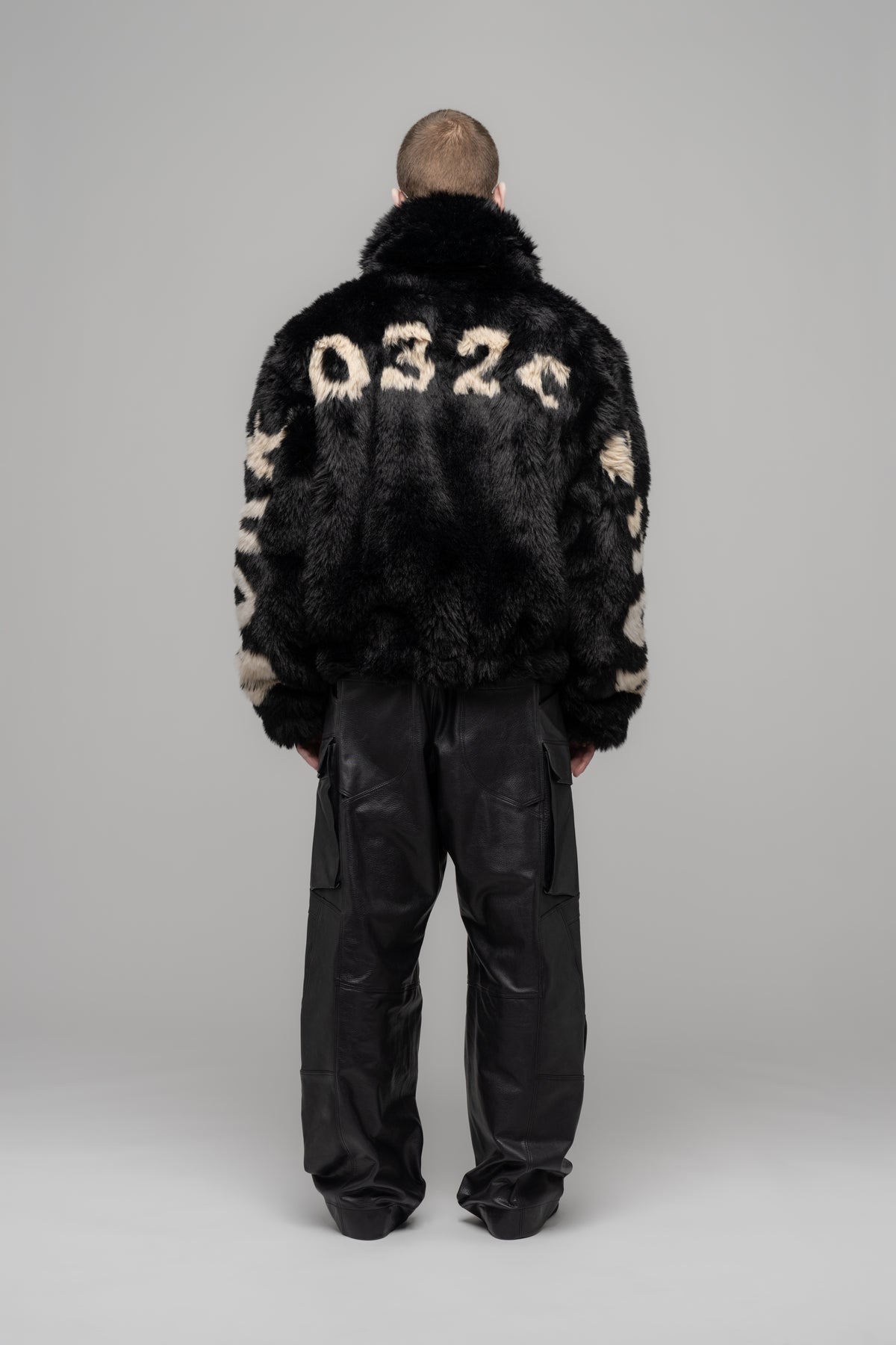 "ANTI-GAUGUIN" FAUX FUR BLOUSON