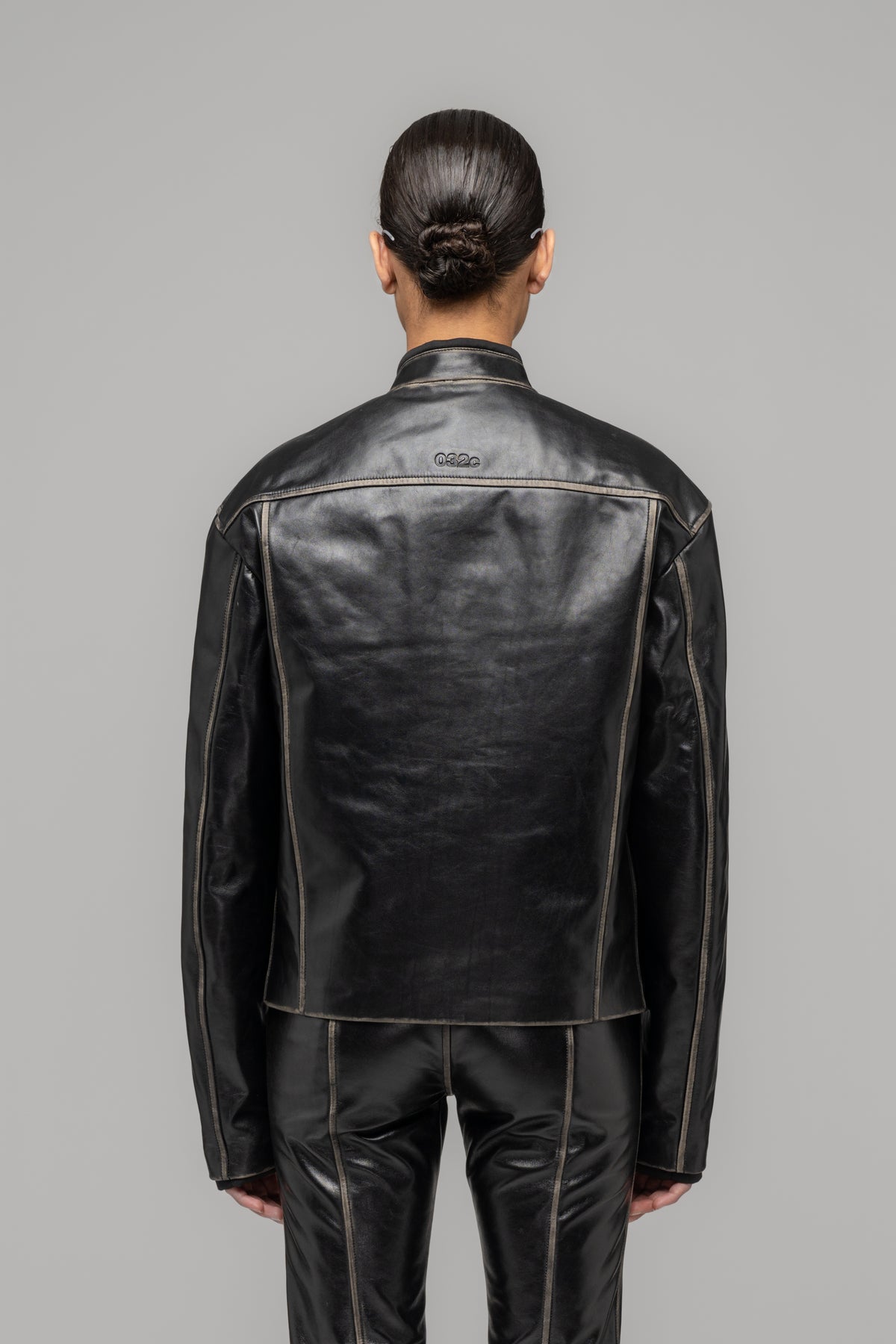 "UMA" LEATHER BIKER JACKET