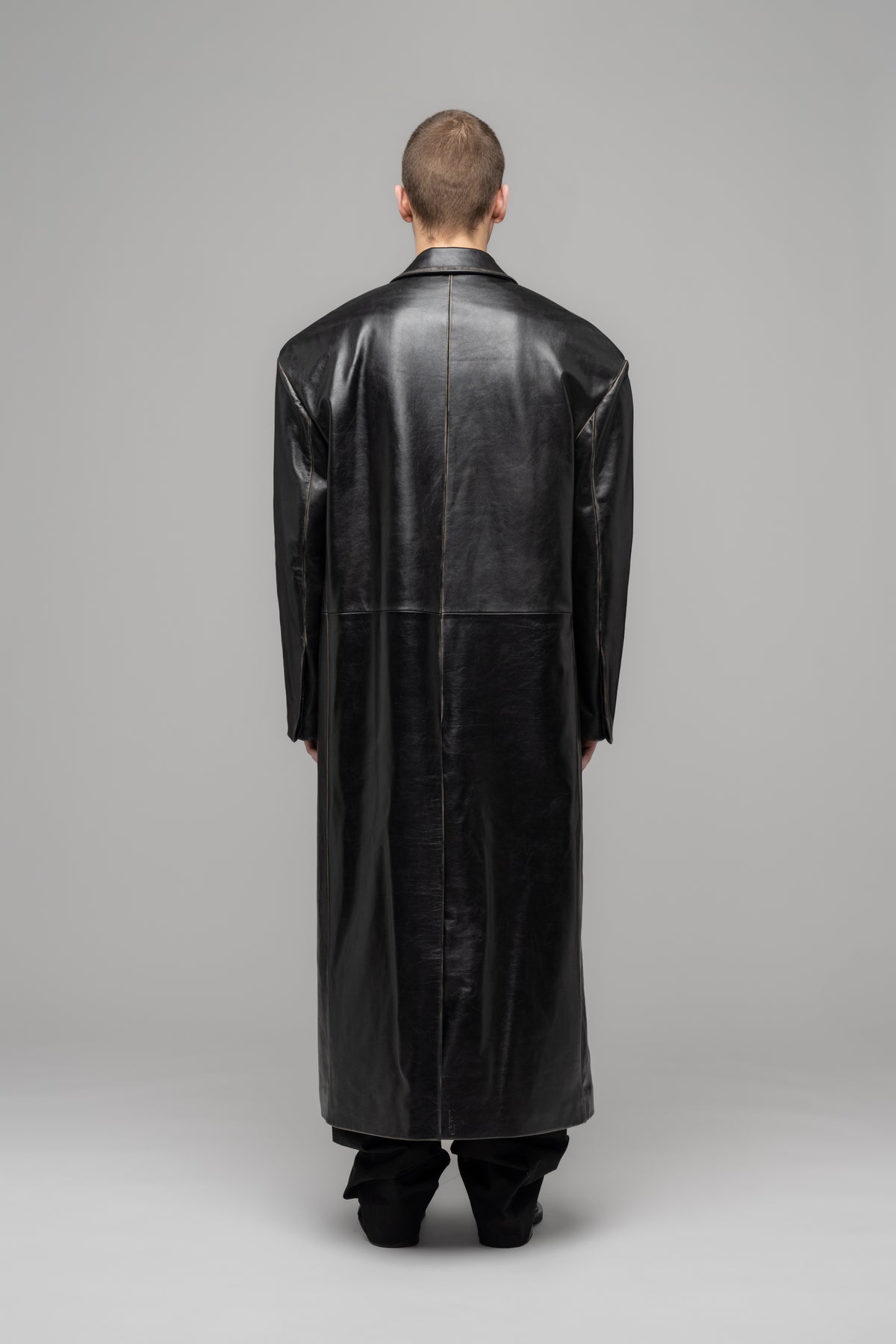 "ORION" LEATHER COAT