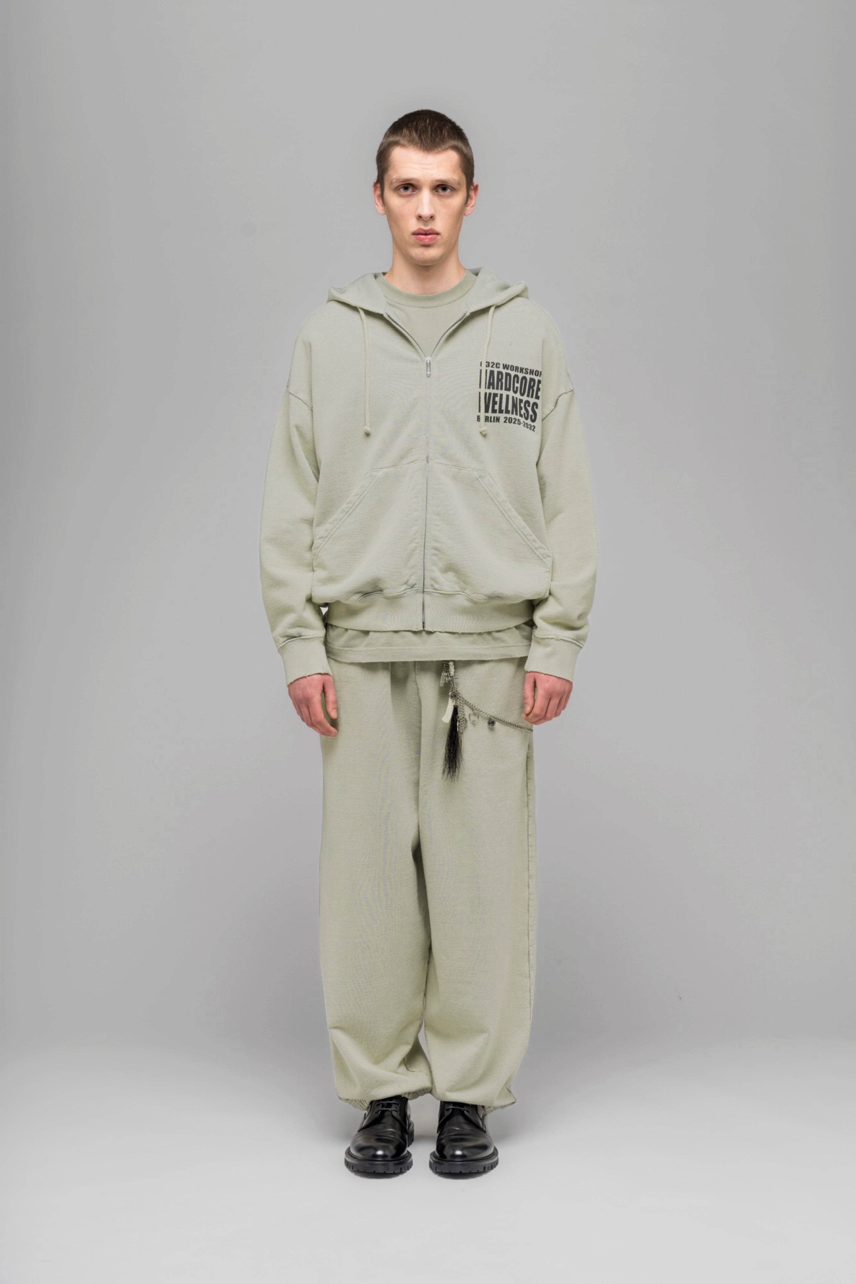 "HARDCORE WELLNESS" ZIP-UP