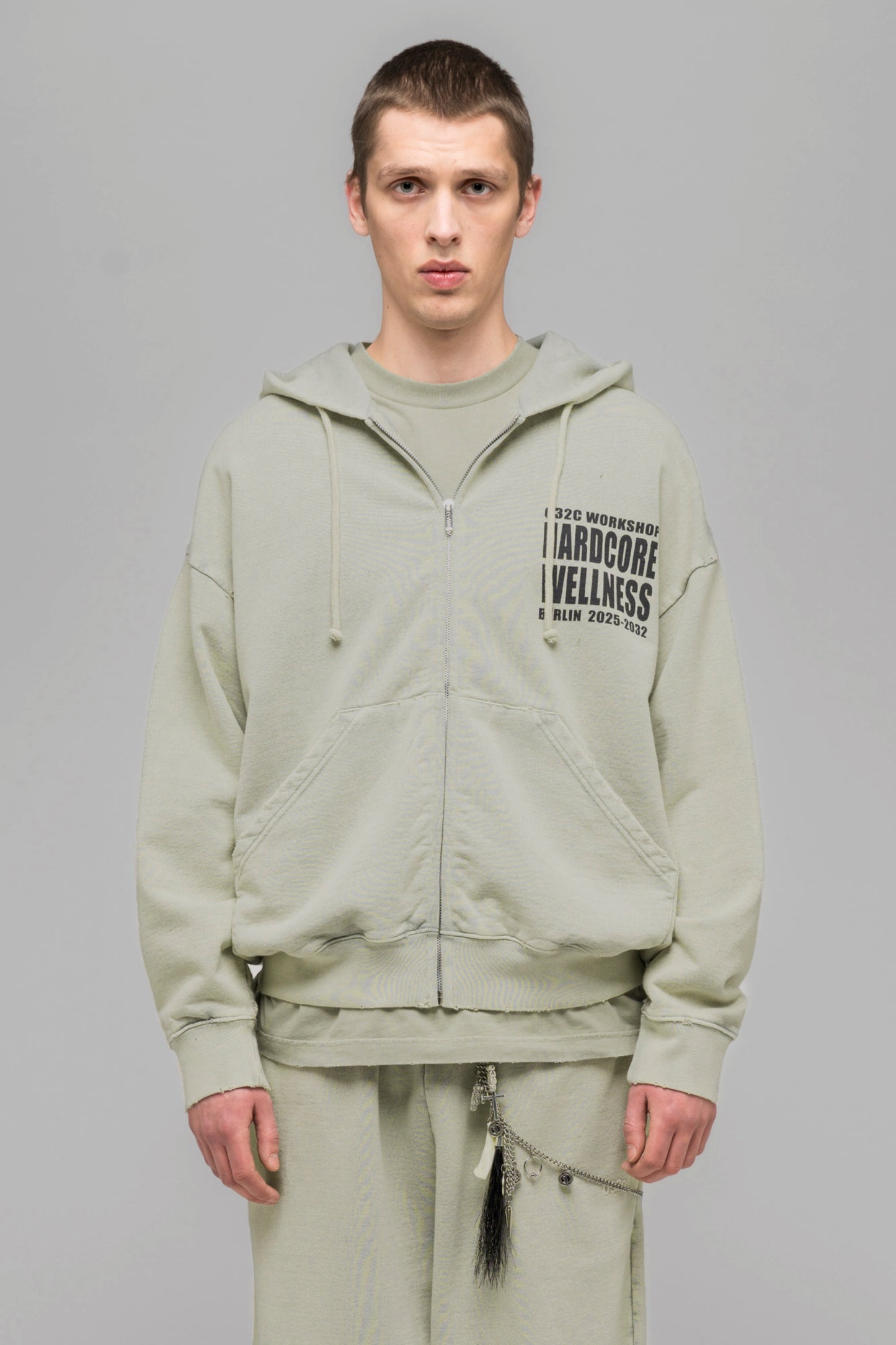 "HARDCORE WELLNESS" ZIP-UP