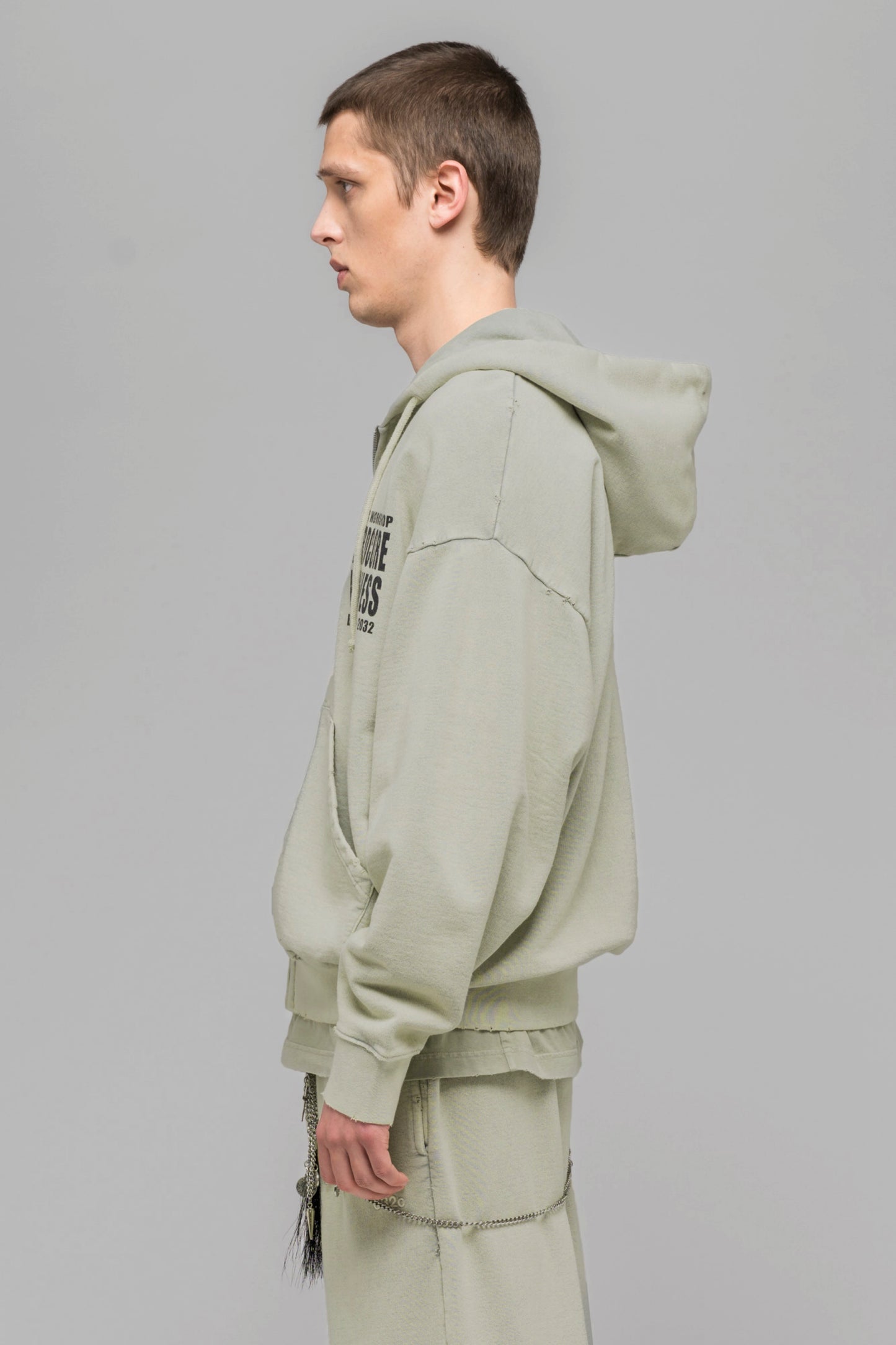 "HARDCORE WELLNESS" ZIP-UP