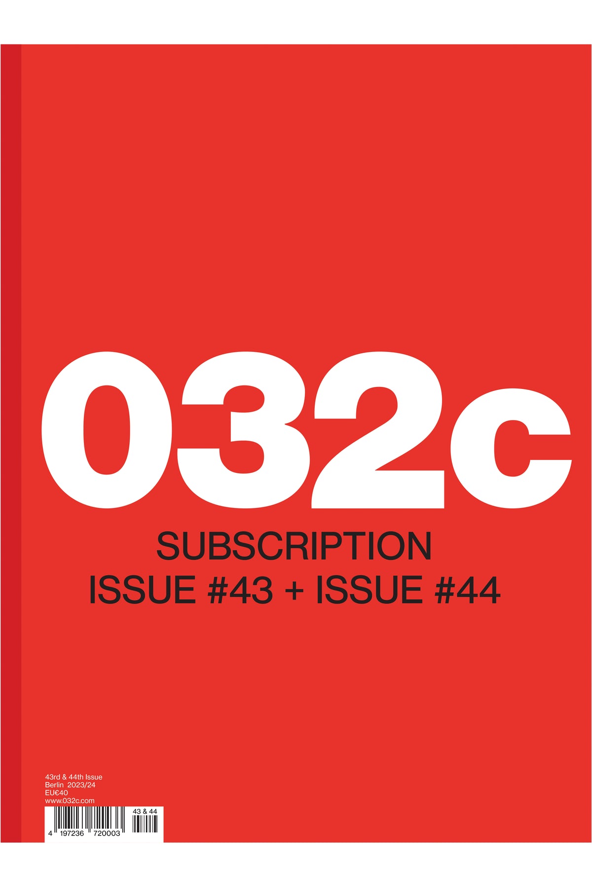 One Year Subscription (Issues 43 & 44)